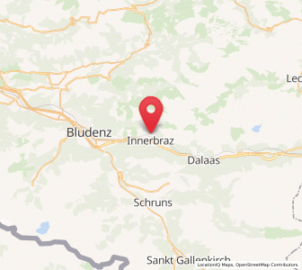 Map of Innerbraz, Vorarlberg