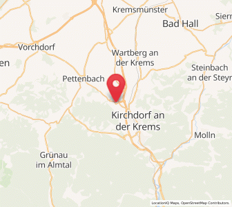 Map of Inzersdorf im Kremstal, Upper Austria