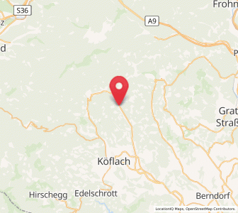 Map of Kainach bei Voitsberg, Styria