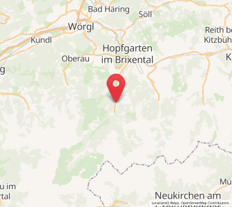 Map of Kelchsau, Tyrol