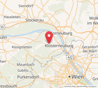 Map of Kierling, Lower Austria