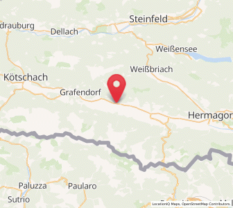 Map of Kirchbach im Gailtal, Carinthia
