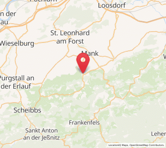 Map of Kirnberg an der Mank, Lower Austria