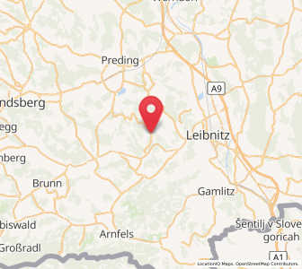 Map of Kitzeck im Sausal, Styria