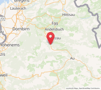 Map of Klaus, Vorarlberg