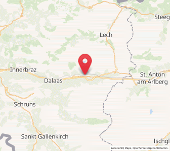 Map of Klösterle, Vorarlberg