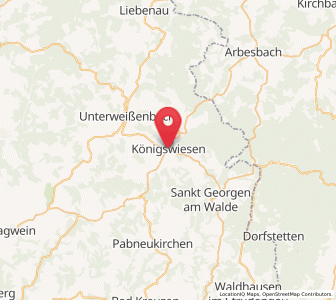 Map of Königswiesen, Upper Austria