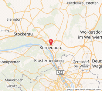 Map of Korneuburg, Lower Austria