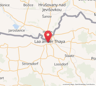Map of Laa an der Thaya, Lower Austria