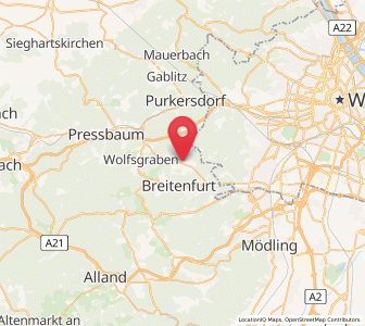 Map of Laab im Walde, Lower Austria