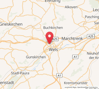 Map of Laahen, Upper Austria