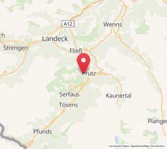 Map of Ladis, Tyrol