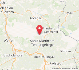 Map of Lammertal, Salzburg