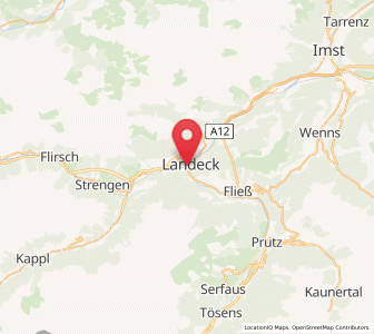 Map of Landeck, Tyrol