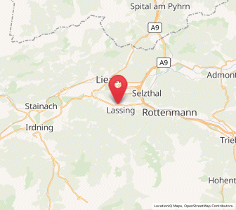 Map of Lassing, Styria
