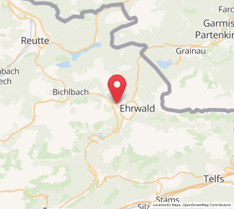 Map of Lermoos, Tyrol