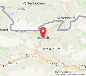 Map of Leutasch, Tyrol