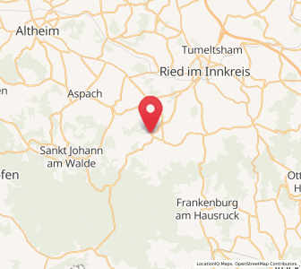 Map of Lohnsburg am Kobernaußerwald, Upper Austria