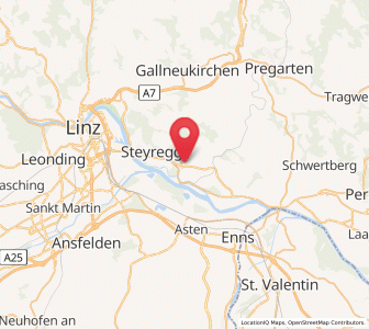 Map of Luftenberg an der Donau, Upper Austria