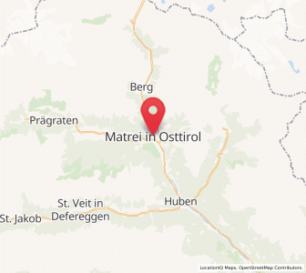 Map of Matrei in Osttirol, Tyrol