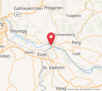 Map of Mauthausen, Upper Austria