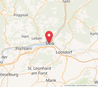 Map of Melk, Lower Austria