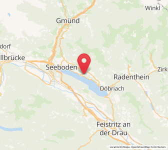 Map of Millstatt, Carinthia