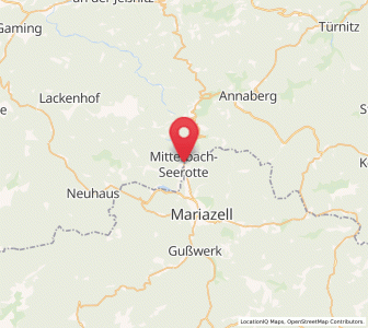 Map of Mitterbach am Erlaufsee, Lower Austria