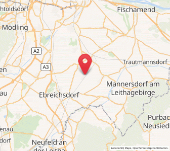 Map of Mitterndorf an der Fischa, Lower Austria