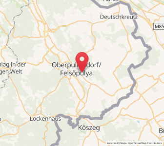 Map of Mitterpullendorf, Burgenland