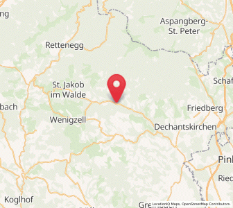 Map of Mönichwald, Styria