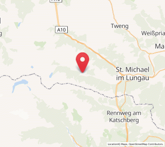 Map of Muhr, Salzburg