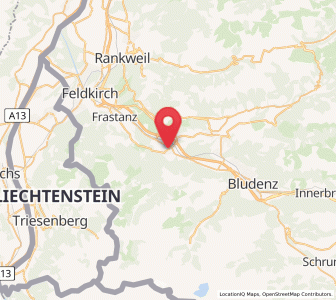 Map of Nenzing, Vorarlberg