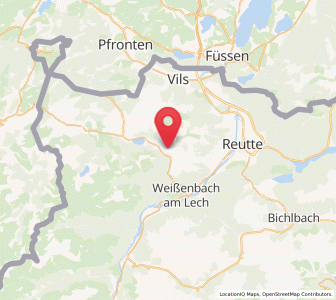 Map of Nesselwängle, Tyrol