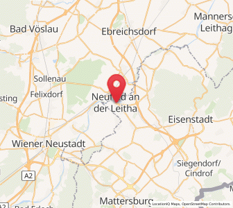 Map of Neufeld an der Leitha, Burgenland