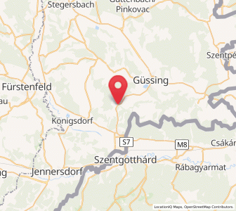Map of Neustift bei Güssing, Burgenland
