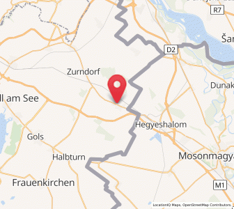 Map of Nickelsdorf, Burgenland