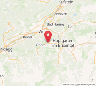 Map of Wildschönau-Niederau, Tyrol