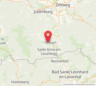 Map of Obdach, Styria