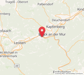 Map of Oberaich, Styria