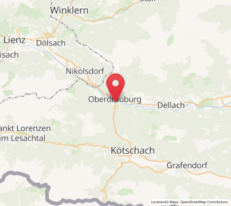 Map of Oberdrauburg, Carinthia