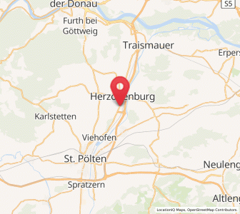 Map of Oberndorf in der Ebene, Lower Austria