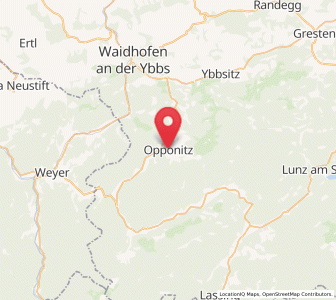 Map of Opponitz, Lower Austria