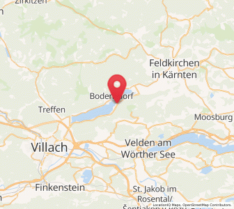 Map of Ossiach, Carinthia