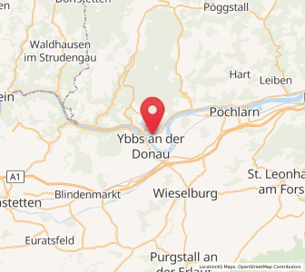 Map of Persenbeug, Lower Austria