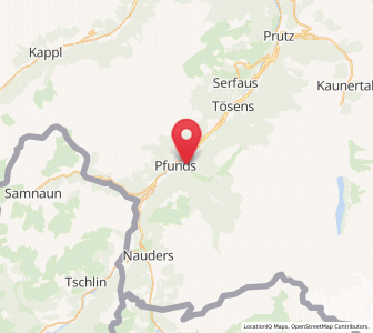 Map of Pfunds, Tyrol