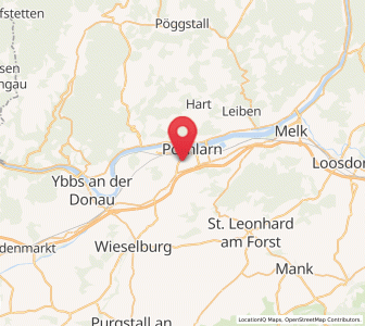 Map of Pöchlarn, Lower Austria
