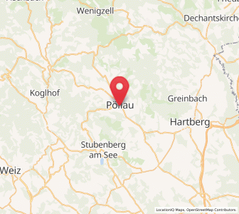 Map of Pöllau bei Hartberg, Styria