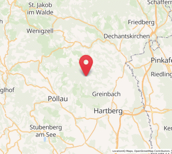 Map of Pongrazen bei Hartberg, Styria