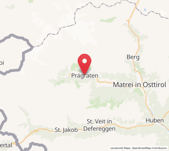 Map of Prägraten am Großvenediger, Tyrol